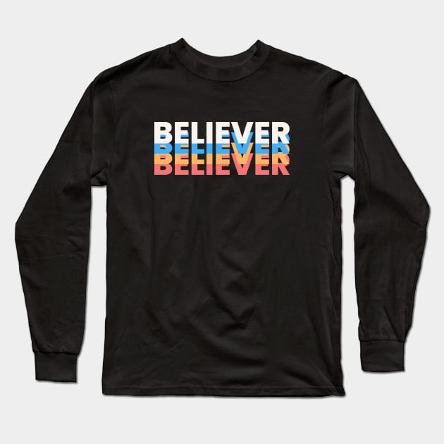 Believer | Christian Long Sleeve T-Shirt by All Things Gospel